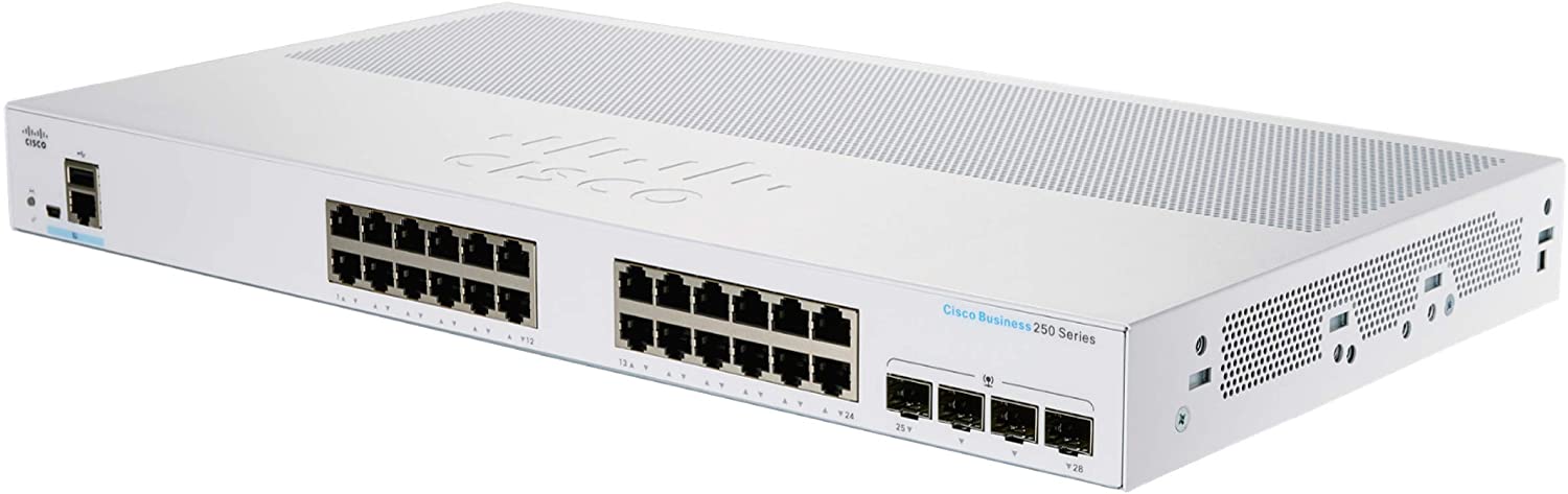 

Коммутатор Cisco CBS250-24T-4X, кол-во портов: 24x1 Гбит/с, SFP+ 4x10 Гбит/с, установка в стойку (CBS250-24T-4X-EU), CBS250-24T-4X