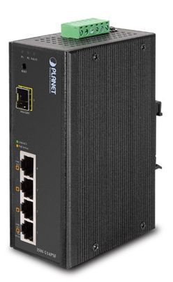 

Коммутатор Planet ISW-514PSF, управляемый, кол-во портов: 4x100 Мбит/с, SFP 1x100 Мбит/с, PoE (ISW-514PSF), ISW-514PSF