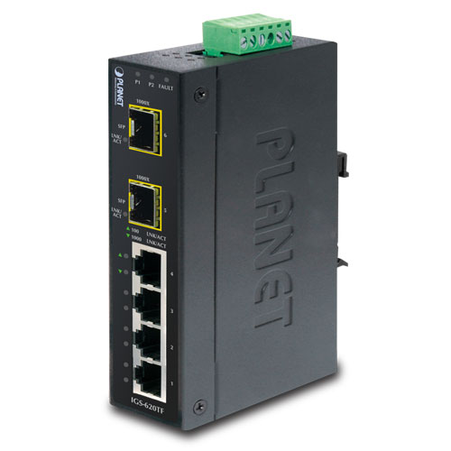 

Коммутатор Planet IGS-620TF, кол-во портов: 4x1 Гбит/с, SFP 2x1 Гбит/с (IGS-620TF), IGS-620TF