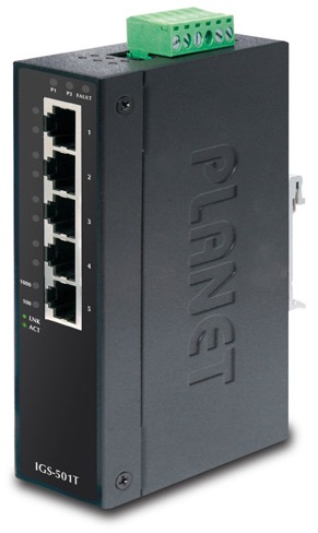 

Коммутатор Planet IGS-501T, кол-во портов: 5x1 Гбит/с (IGS-501T), IGS-501T
