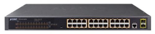 

Коммутатор Planet GS-4210-24P2S, управляемый, кол-во портов: 24x1 Гбит/с, SFP 2x1 Гбит/с, установка в стойку, PoE (макс. 300Вт) (GS-4210-24P2S), GS-4210-24P2S