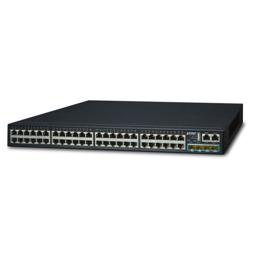 

Коммутатор Planet SGS-6341-48T4X, управляемый, кол-во портов: 46x1 Гбит/с, SFP+ 4x10 Гбит/с, установка в стойку (SGS-6341-48T4X), SGS-6341-48T4X