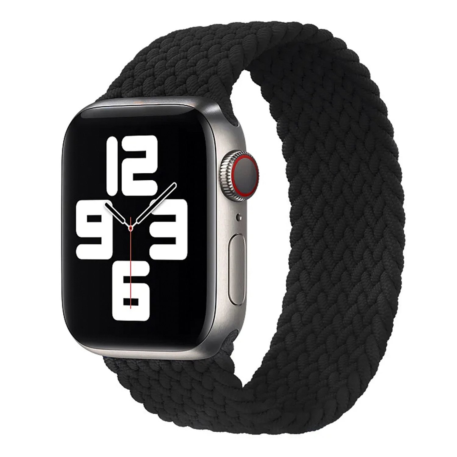 

Ремешок для Apple Watch, 42-44 mm, тканевый монобраслет L, black (130662), Черный
