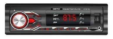 Автомагнитола CENTEK CT-8115, 1 DIN, 4x50 Вт, черный