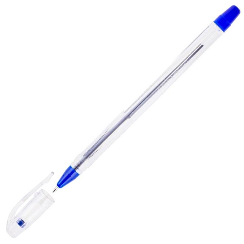Ручка масляная Crown OJ-500, синий, пластик, колпачок, картонная коробка (OJ-500)