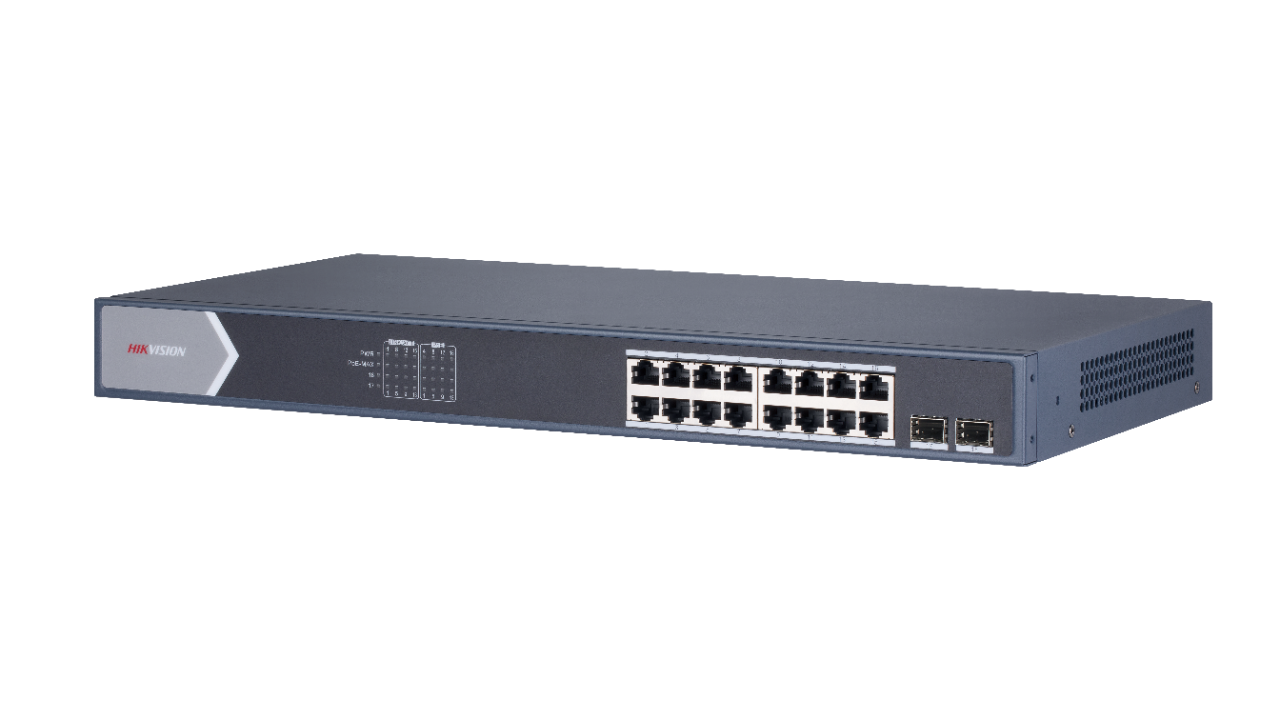 

Коммутатор Hikvision DS-3E1518P-EI, управляемый, кол-во портов: 16x1 Гбит/с, SFP 2x1 Гбит/с, установка в стойку, PoE: 16x30Вт (макс. 225Вт) (DS-3E1518P-EI), DS-3E1518P-EI