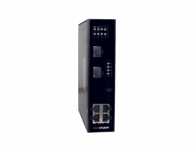 

Коммутатор Hikvision DS-3T0306P, кол-во портов: 4x100 Мбит/с, SFP 2x1 Гбит/с, PoE (макс. 120Вт) (DS-3T0306P), DS-3T0306P