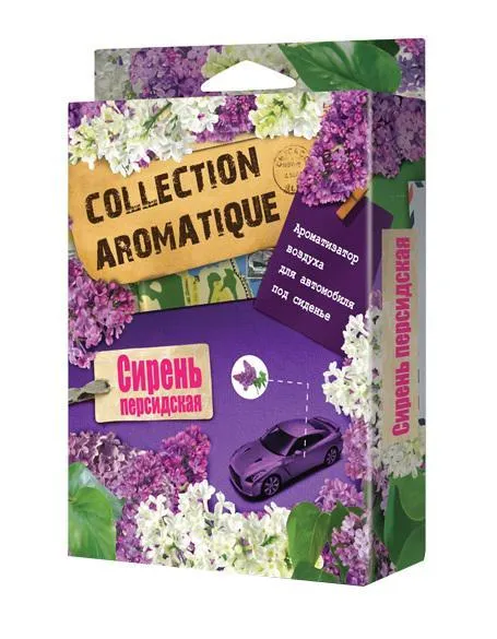 

Ароматизатор автомобильный под сиденье Collection Aromatique CA-18, кассета с пропиткой, Сирень персидская (001654), CA-18