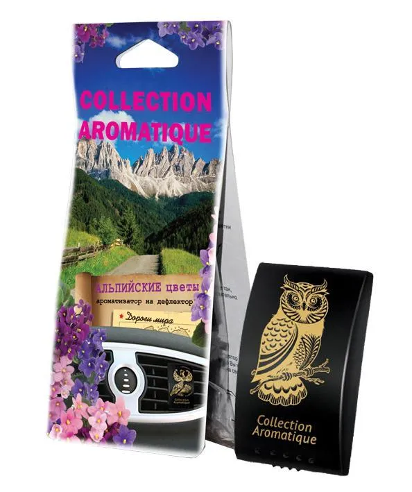 

Ароматизатор автомобильный на дефлектор Collection Aromatique DK-25, кассета с пропиткой, Альпийские цветы (001671), DK-25