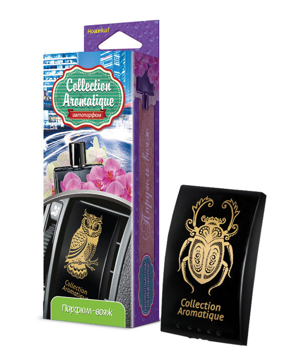 

Ароматизатор автомобильный на дефлектор Collection Aromatique DK-38, кассета с пропиткой, Парфюм-вояж (001682), DK-38