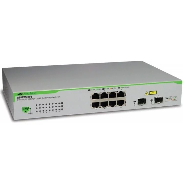 

Коммутатор Allied Telesis AT-GS920/8PS-50, кол-во портов: 8x1 Гбит/с, PoE (макс. 62Вт) (AT-GS920/8PS-50), AT-GS920/8PS-50