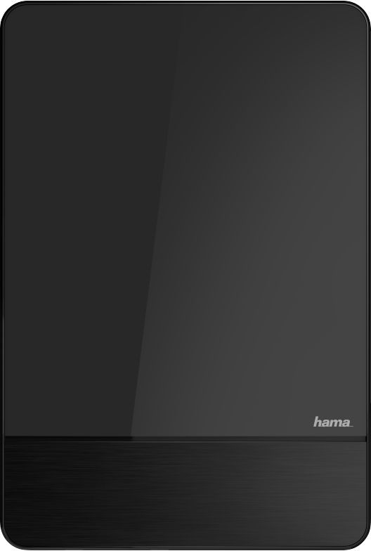 

Антенна Hama 00121703, комнатная активная, VHF/UHF/FM, DVB-T2, 15 дБА, питание антенный вход, кабель 1.27 м (00121703), 00121703