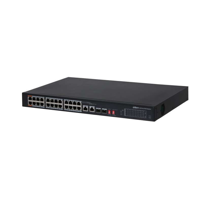 

Коммутатор Dahua PFS3226-24ET-240, кол-во портов: 24x100 Мбит/с, SFP 2x1 Гбит/с, кол-во SFP/uplink: RJ-45 2x1 Гбит/с, установка в стойку, PoE: 24x60Вт (макс. 240Вт) (DH-PFS3226-24ET-240), PFS3226-24ET-240