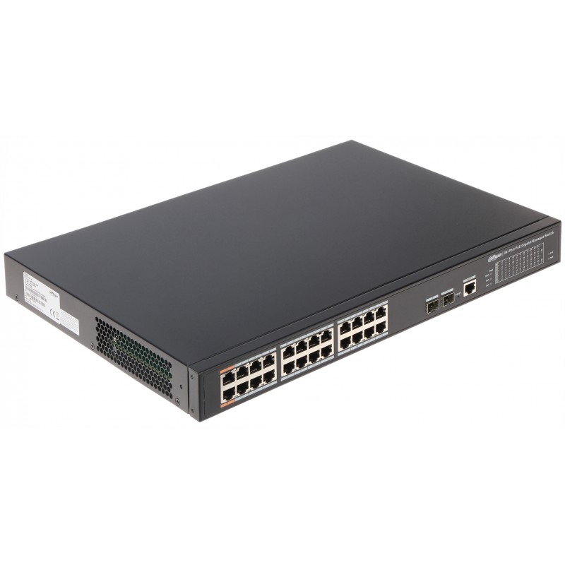 

Коммутатор DAHUA DH-PFS4226-24GT-240, управляемый, кол-во портов: 24x1 Гбит/с, SFP 2x1 Гбит/с, установка в стойку, PoE: 24x60Вт (макс. 240Вт) (DH-PFS4226-24GT-240), DH-PFS4226-24GT-240