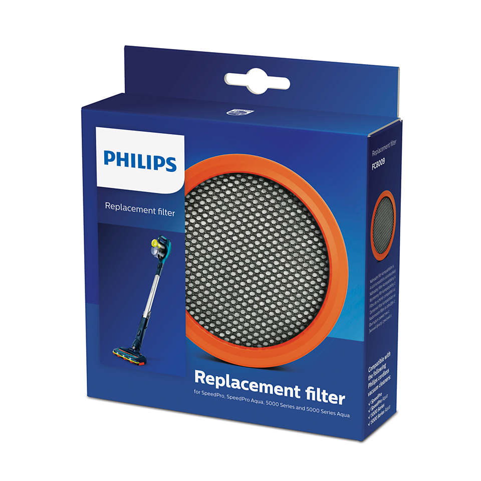 Фильтр Philips FC8009/01 для Philips SpeedPro, SpeedPro Aqua, FC6721–FC6729, черный/оранжевый (FC8009/01)