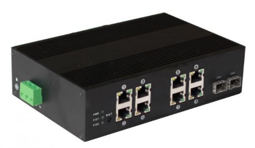 Коммутатор OSNOVO SW-60802/IC, кол-во портов: 8x100 Мбит/с, SFP 2x1 Гбит/с, PoE: 8x30Вт (макс. 30Вт) (SW-60802/IC)