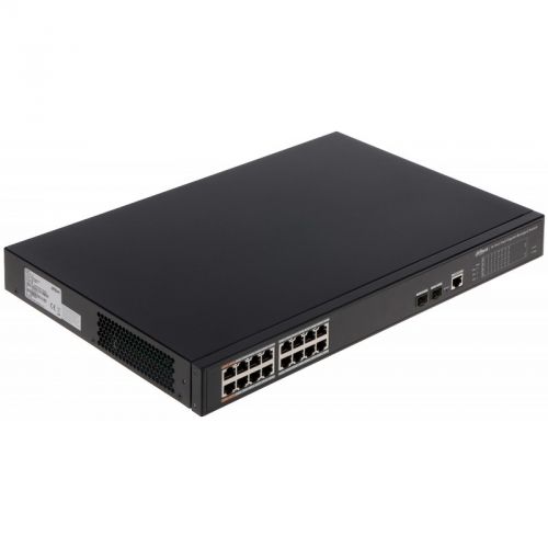 

Коммутатор DAHUA DH-PFS4218-16GT-240, управляемый, кол-во портов: 16x1 Гбит/с, кол-во SFP/uplink: SFP 2x1 Гбит/с, установка в стойку, PoE: 16x30Вт (макс. 240Вт) (DH-PFS4218-16GT-240), DH-PFS4218-16GT-240