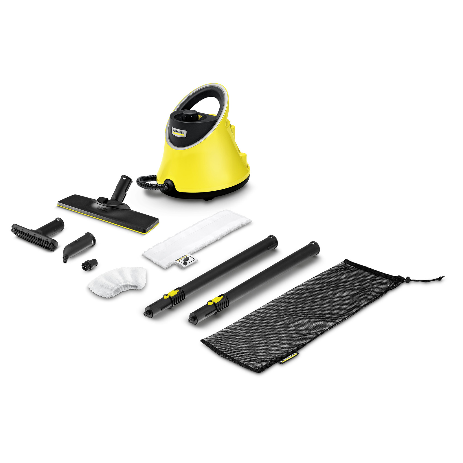 

Пароочиститель KARCHER EasyFix SC 2 Deluxe 1.5 кВт, черный/желтый (1.513-243.0), SC 2 Deluxe