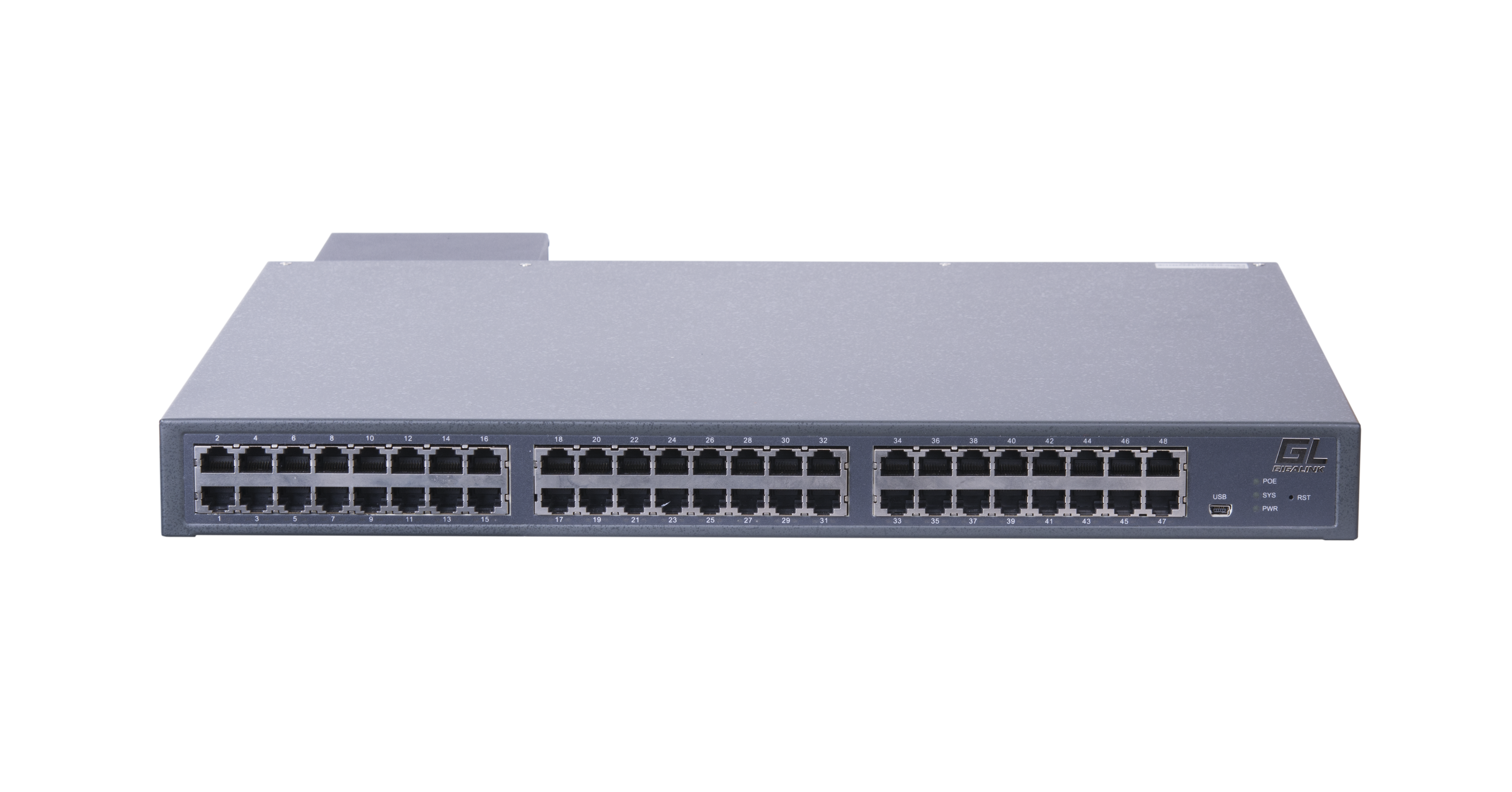 

Коммутатор GigaLink GL-SW-G304-56P, управляемый, кол-во портов: 48x1 Гбит/с, SFP+ 8x10 Гбит/с, установка в стойку, PoE: 48x30Вт (макс. 720Вт) (GL-SW-G304-56P), GL-SW-G304-56P