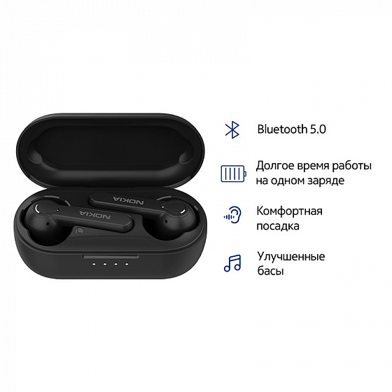 

Наушники TWS Nokia Lite Earbuds, внутриканальные, черный (BH-205), Lite Earbuds