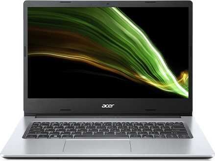 

Ноутбук Acer Aspire 3 A314-35-C5YB 14" 1920x1080, Intel Celeron N4500 1.1GHz, 4Gb RAM, 500Gb HDD, WiFi, BT, Cam, W10, серебристый (NX.A7SER.00D), A314-35-C5YB