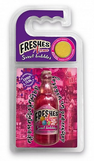 

Ароматизатор автомобильный на дефлектор Freshes Aroma FA-04, гелевый, Sweet Bubbles (001870), FA-04