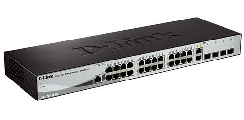 

Коммутатор D-link DGS-1210-28/ME, управляемый, кол-во портов: 24x1 Гбит/с, кол-во SFP/uplink: SFP 4x1 Гбит/с, установка в стойку (DGS-1210-28/ME/B2A), DGS-1210-28/ME