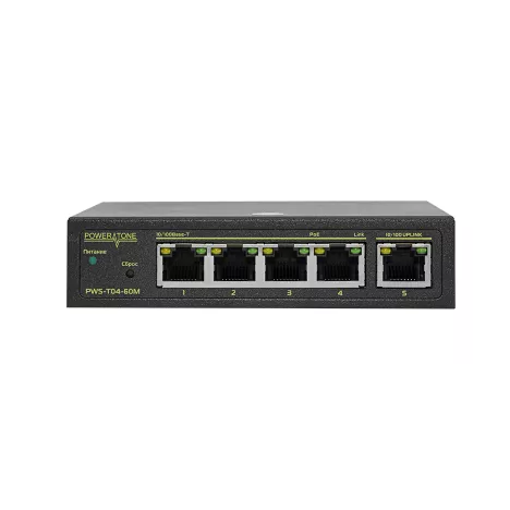 Коммутатор Powertone PWS-T04-60M (PWS-T04-60M)
