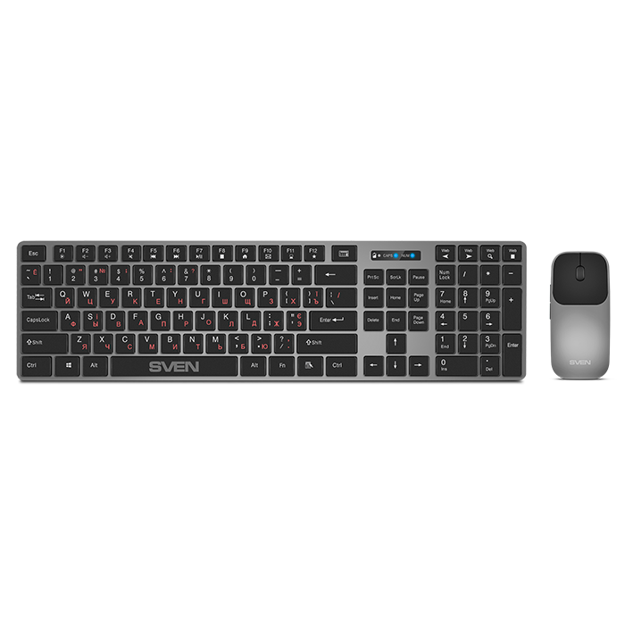 Клавиатура + мышь Sven KB-C3000W, USB, серый