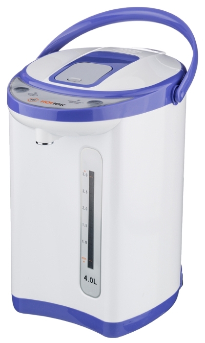 

Термопот HOTTEK HT-973-100 4л. 750Вт, закрытая спираль, металл, белый/синий (HT-973-100), HT-973-100