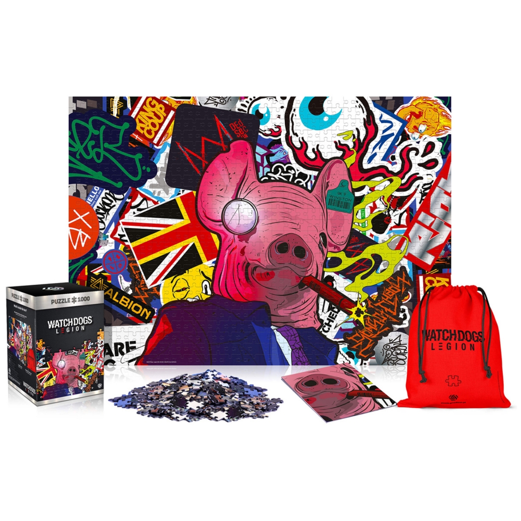 

Пазл Good Loot Watch Dogs Legion Pig Mask, картон, 1000шт. (5908305233886), Pig Mask
