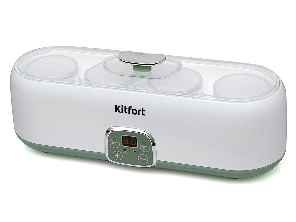 

Йогуртница Kitfort KT-2007 20Вт, белый/зеленый (KT-2007), KT-2007