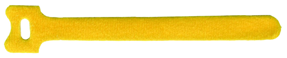 Стяжка-липучка Lanmaster, 1.2 см x 135 мм, 20 шт., желтый (LAN-VCM135-YL)