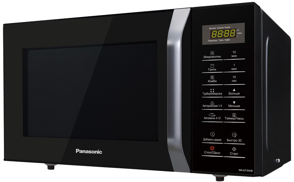 

Микроволновая печь Panasonic NN-GT35HBZPE 23 л, 800 Вт, гриль, черный (NN-GT35HBZPE), NN-GT35HBZPE