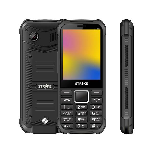 

Мобильный телефон Strike P30, 2.8" 320x240 TN, 32Mb RAM, 32Mb, BT, 1xCam, 2-Sim, 2500 мА·ч, micro-USB, черный, P30