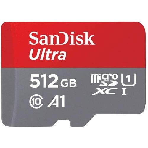 Карта памяти 512Gb microSDXC Sandisk Ultra Class 10 UHS-I U1 A1 (SDSQUA4-512G-GN6MA)