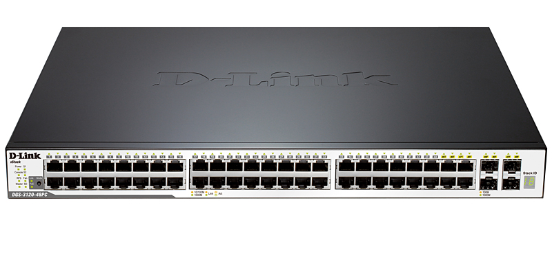 

Коммутатор D-link DGS-3120-48PC, управляемый, кол-во портов: 44x1 Гбит/с, combo RJ-45/SFP 4x1 Гбит/с, установка в стойку, PoE: 44x30Вт (макс. 370Вт) (DGS-3120-48PC/B1ASI), DGS-3120-48PC