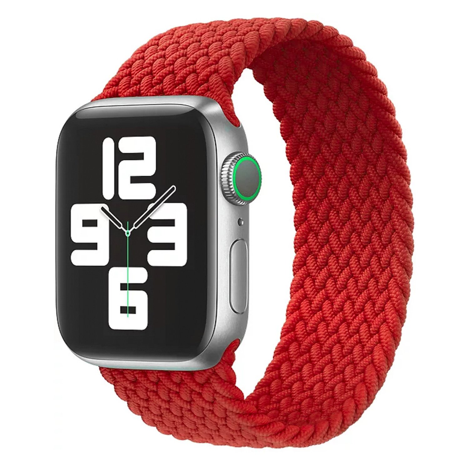

Ремешок для Apple Watch, 42-44 мм, тканевый монобраслет L, красный (130666)
