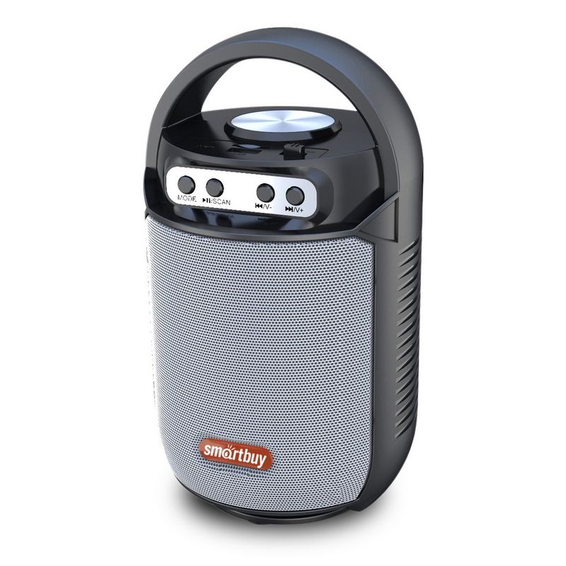 

Портативная акустика SmartBuy LOOP, 5 Вт, FM, USB, microSD, Bluetooth, подсветка, черный (SBS-5030), LOOP