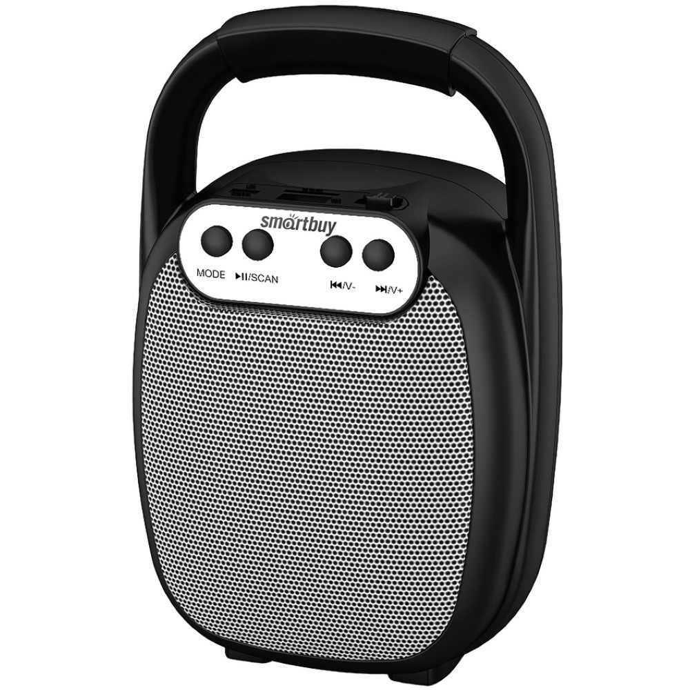 

Портативная акустика SmartBuy ONE, 5 Вт, FM, USB, microSD, Bluetooth, черный (SBS-5010), ONE