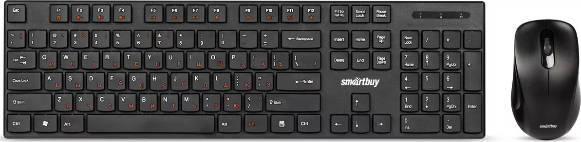 

Клавиатура + мышь SmartBuy ONE 240385AG-K, беспроводная, USB, черный (SBC-240385AG-K), ONE 240385AG-K