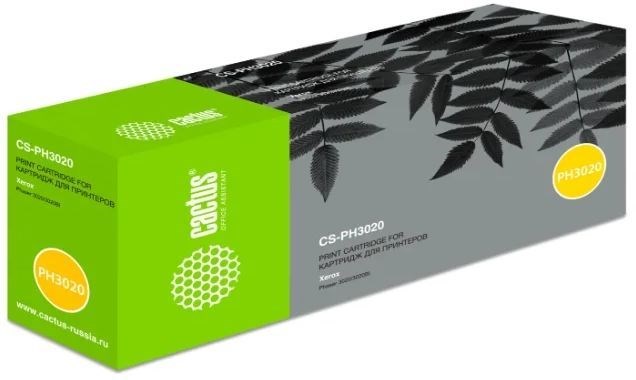 

Картридж лазерный Cactus CS-PH3020X (106R03048), черный, 1500 страниц, 2 шт., совместимый для Xerox Phaser 3020/3020BI