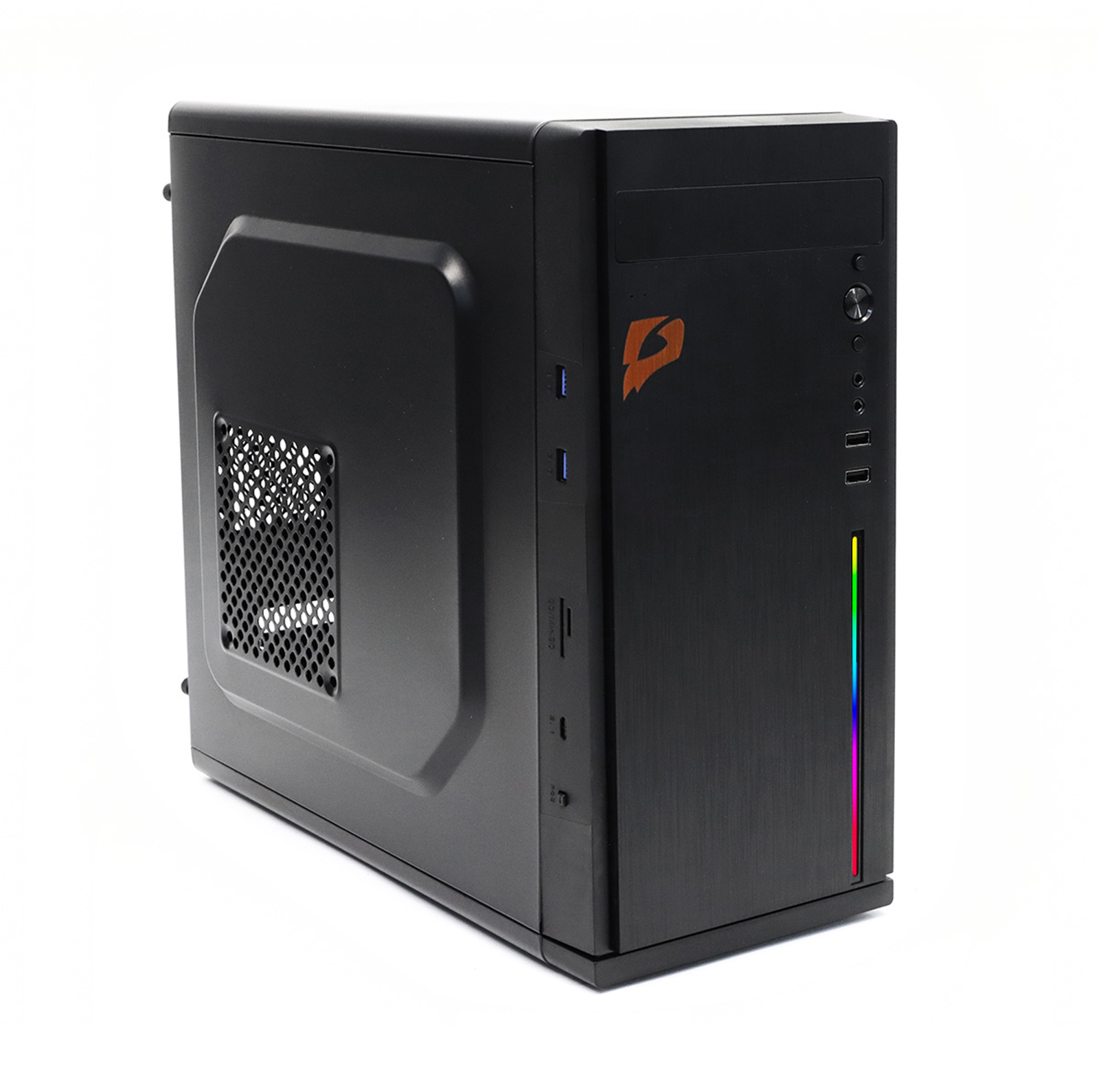 Корпус e2e4 Gaming GCCM-01, mATX, Mini-Tower, 2xUSB 3.0, черный, Без БП (OT-GCCM-01-B-RGB)