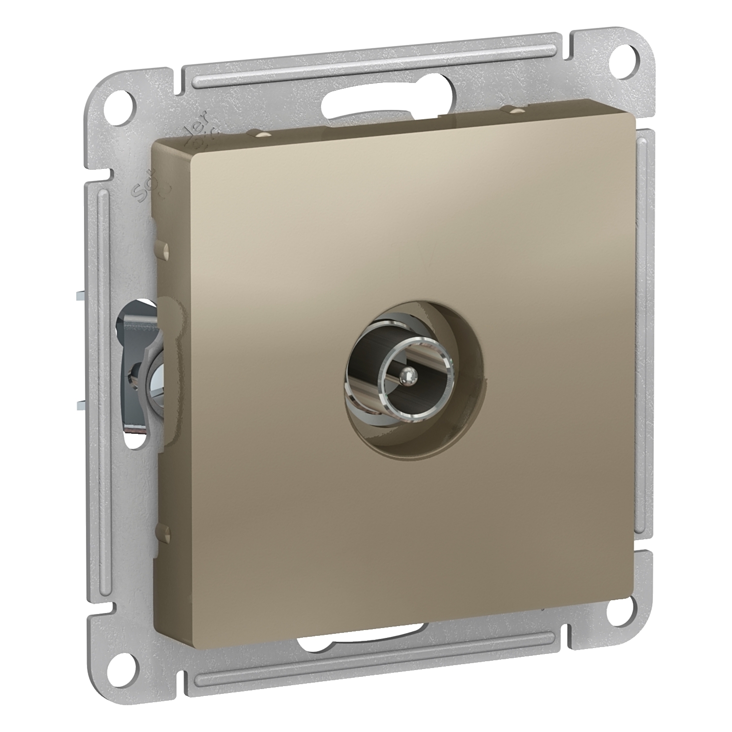

Розетка TV Schneider Electric AtlasDesign, шампань, механизм без рамки (ATN000591)