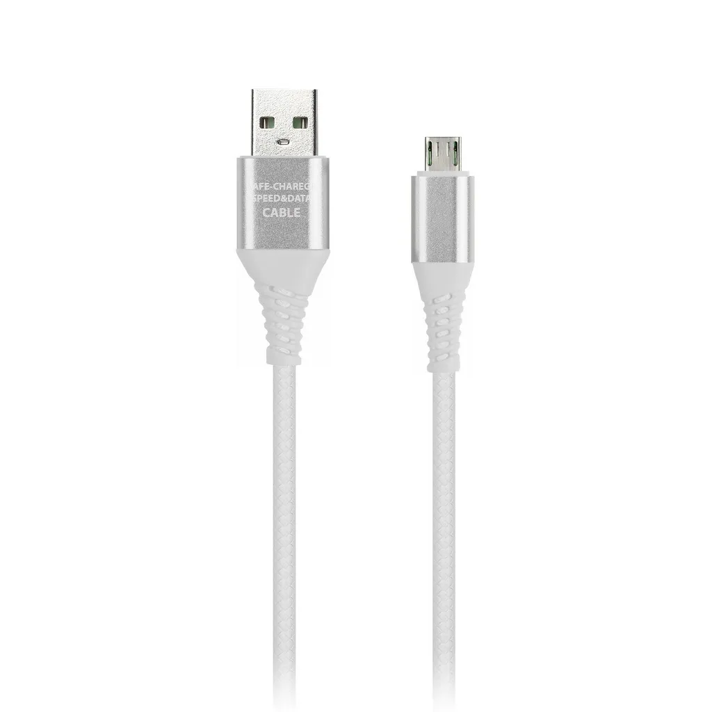 

Кабель USB 2.0(Am)-Micro USB 2.0(Bm), 2A, 1м, белый Smartbuy (iK-12ERGbox white)