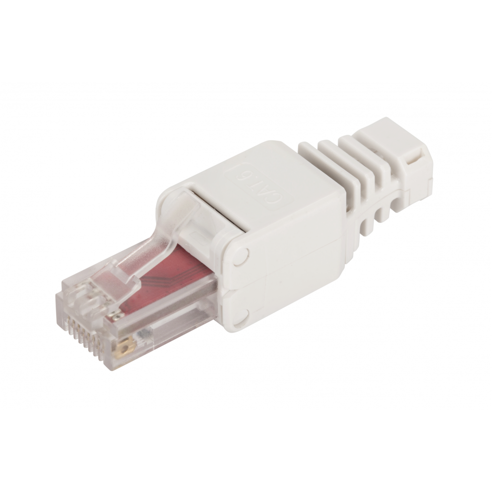 

Коннектор RJ-45 8P8C категория 6, вставка, быстрозажимной, LANMASTER (LAN-TMP-U6-WH)
