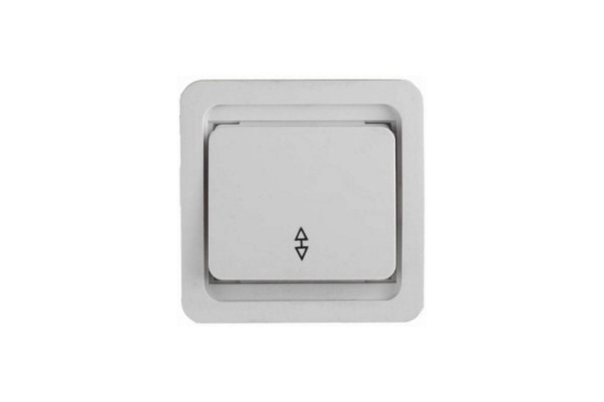Выключатель проходной СВЕТОЗАР SV-54137-W, 1кл., белый