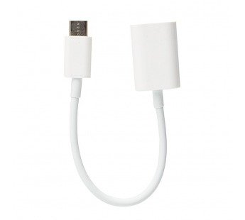 

Кабель OTG-USB Type-C, GLOSSAR, 10см, белый