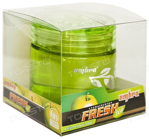 

Ароматизатор автомобильный на приборную панель OMBRA Fresh Tea VP1206A, гелевый, яблочный чай (001390), VP1206A