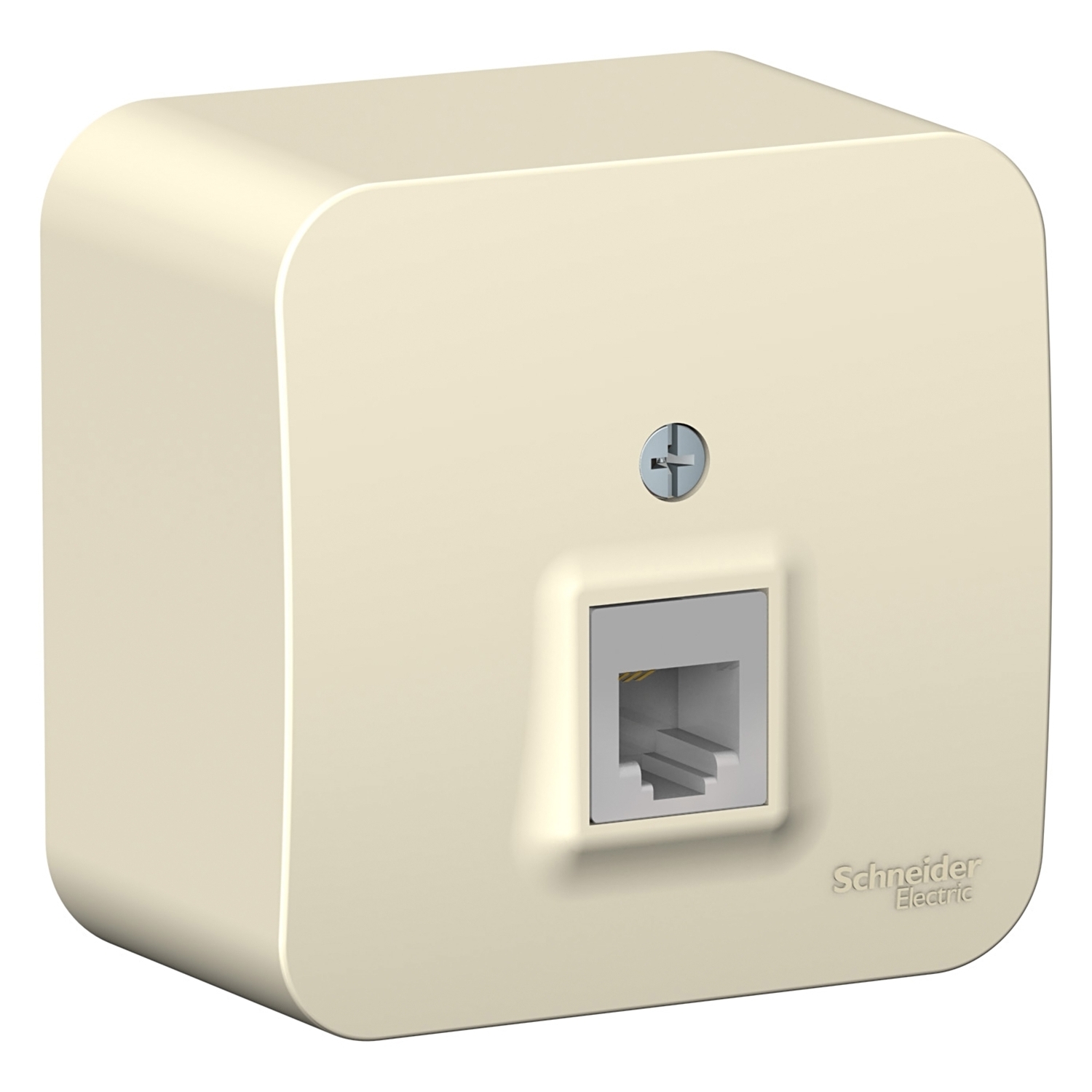 

Розетка RJ-11 открытый монтаж, механизм в сборе, молочный, Schneider Electric Blanca (BLNIA011002)